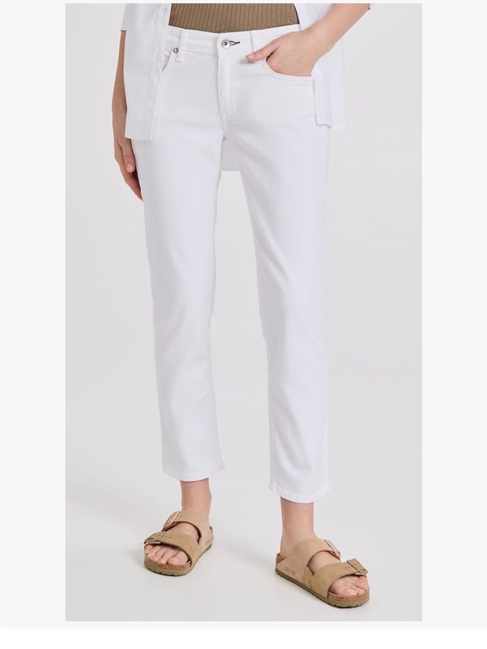 Rag & Bone Dre Low Rise Slim Boyfriend white Jeans Size 27